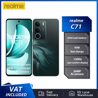 Realme C71 Smartphone 120Hz Display 6000MAh Battery 45W SUPER WOOC Charging 50MPAI Camera IP64 AI High-Speed Engine 8 + 256GB NF