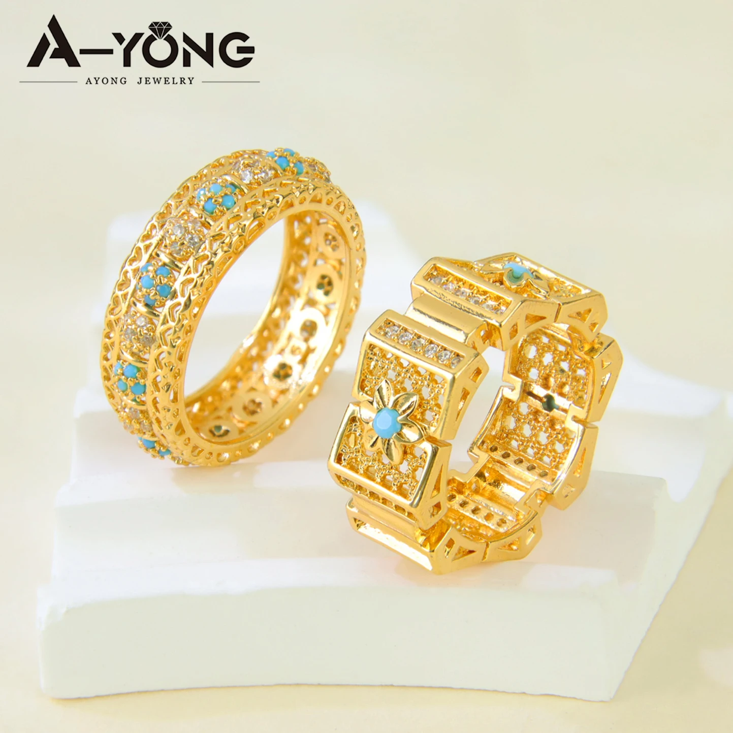 Luxury Dubai Gold Wedding Jewelry Set 21k Gold Plated Italian Fashion Cuff Bracelet Ring Ethiopian Women Party Bangles