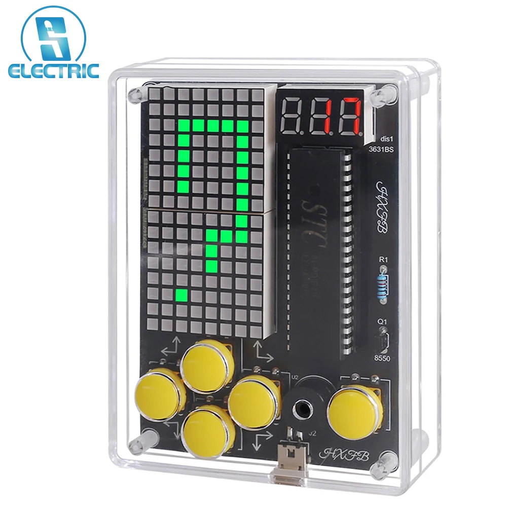 DIY Soldering Project Kit 7-in-1 Multi-Function Electronic Game Kit with Adjustable Difficulty Levels Ideal for STEM Education