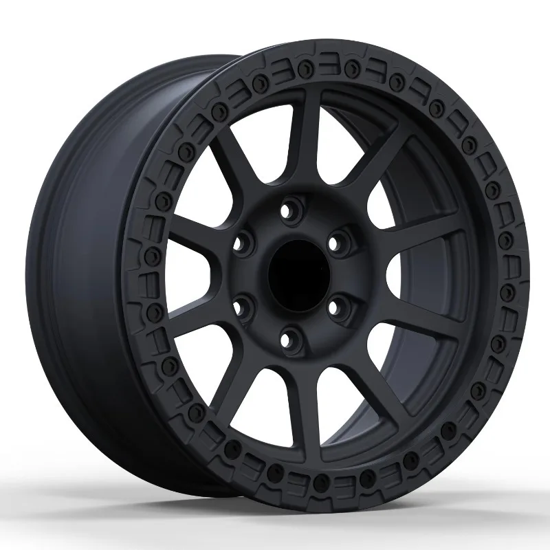 Beadlock Off-Road Wheel Rim Multi-Spoke Design for Off-Road Vehicles Aluminium Alloy Forged Painted New 40mm ET