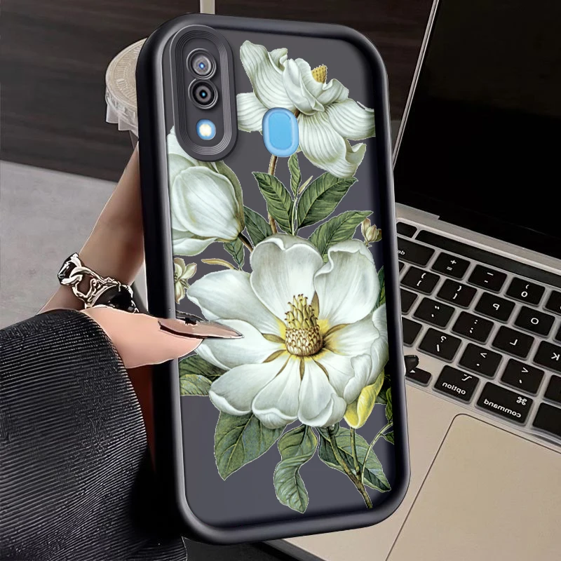 Coque Flower Painted Phone Case For Samsung Galaxy Wide 4 A30 A20 Wide4 Silicone Anti Drop Soft Cover Funda