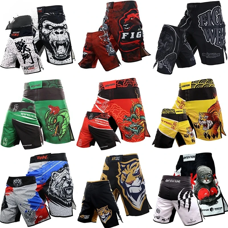 MMA Pants Combat Boxing Shorts for Men Fitness Gym Sports Muay Thai Shorts Crossfit BJJ Fight Wear