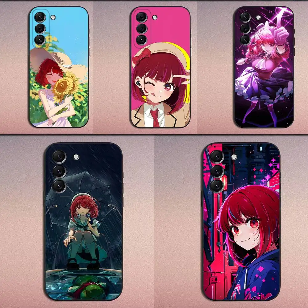 

Oshi no Ko Kana Arima Phone Case For Samsung Galaxy A20,A21s,A22,A31,A32,A52,A53,A72,73,A80 Soft Black Cover