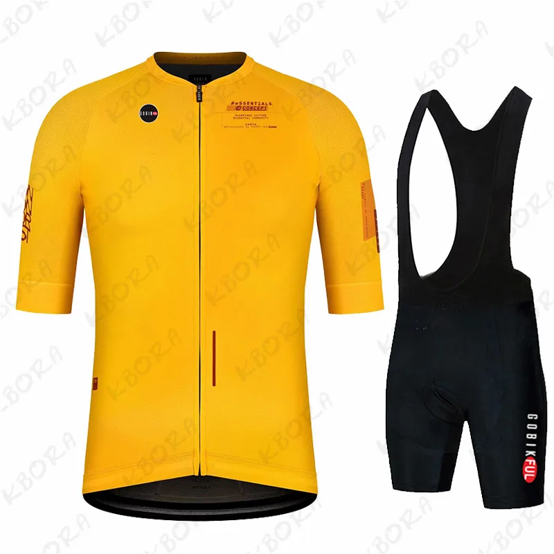 KBORA- Summer Specialized Cycling Set for Man,Quick Drying, Jersey,  Shorts, Gel Pad ,Cycling Jersey Set  Mountain Bike