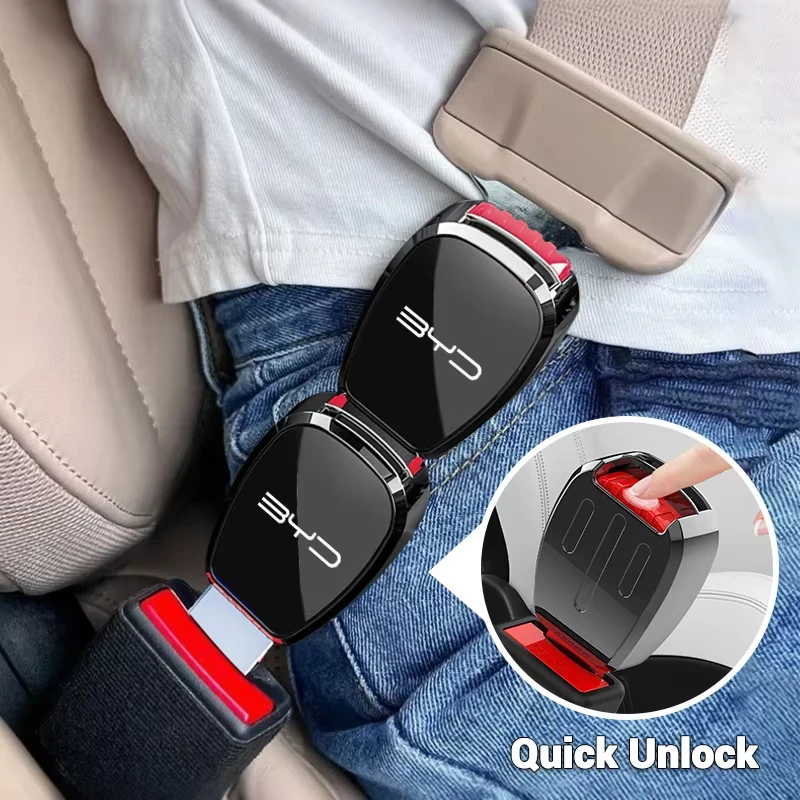 Car Safety Strap Extension Seat Buckle Shoulder Strap Extender For BYD Song Pro  QIn PLUS Max Yuan EV Seal Dolphin Atto3 Tang