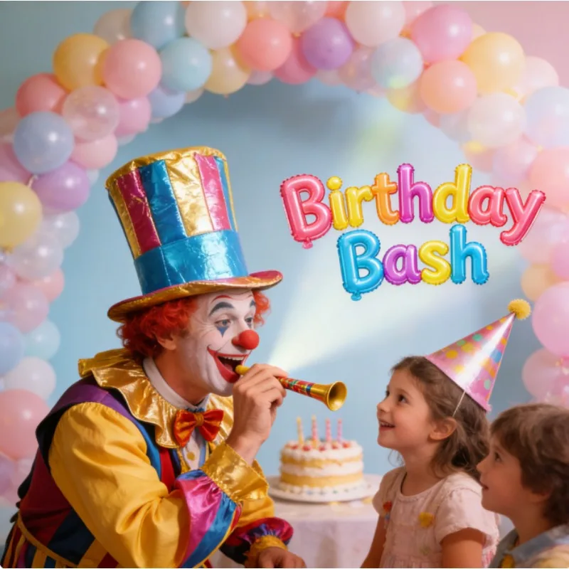 หมวกตัวตลกสีทองเหลือบรุ้ง สำหรับงานปาร์ตี้ฮาโลวีน คอสเพลย์ อุปกรณ์ประกอบฉากละครสัตว์ หมวกทรงสูงหลากสี สำหรับงานเทศกาล