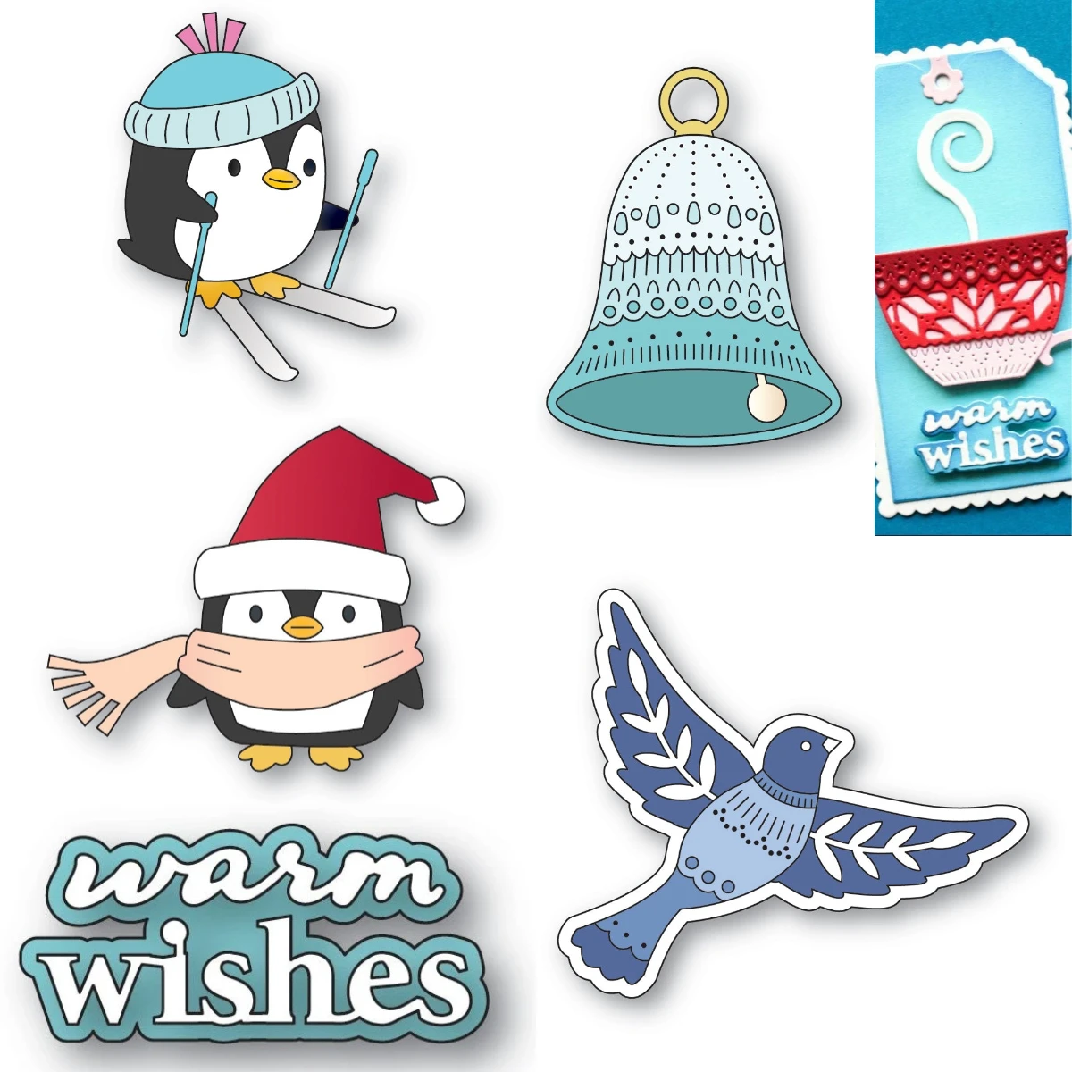 Penguin Metal Cutting Dies for DIY Scrap Booking Crafts Dies Cut Stencils Maker Photo Album Template Handmade Decoration