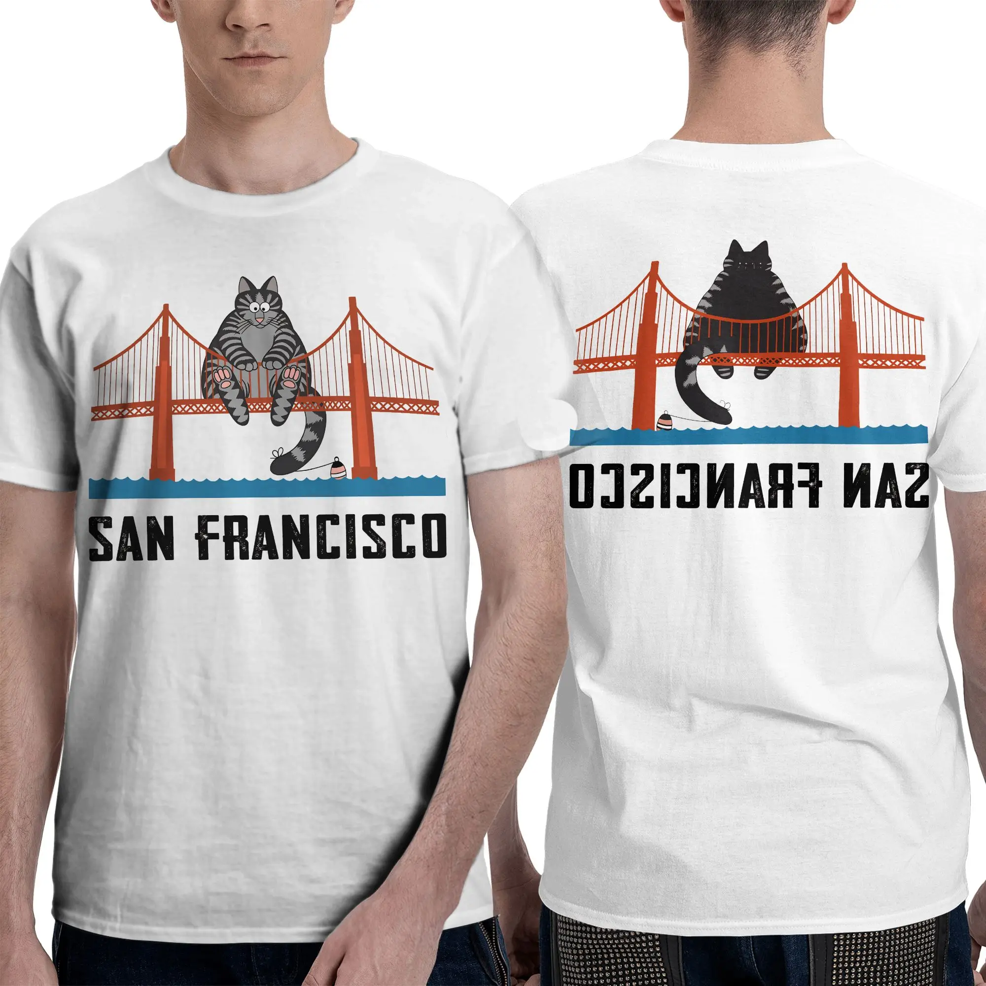 Ryan Gosling Cat Bridge Project Hail Mary T-Shirt Men  Casual Cotton Tee Shirt Round Neck Short Sleeve T Shirt 4XL 5XL Clothes