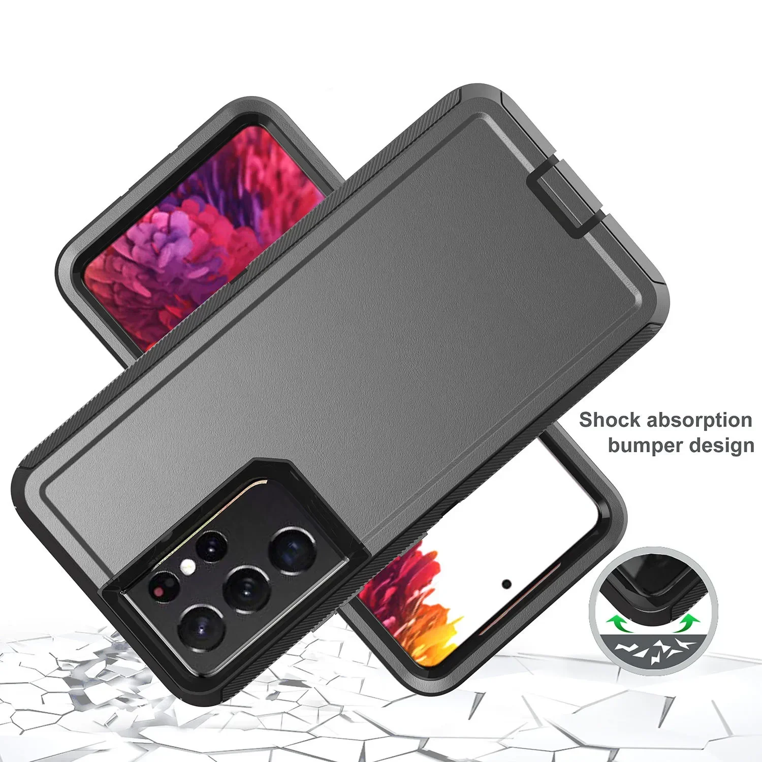 Hybrid Rugged Armor With Clip Case for Samsung Galaxy S25 S24 S23 Ultra Plus FE A06 A16 A55 A35 A25 A15 A05S 5G OTT Cover Box