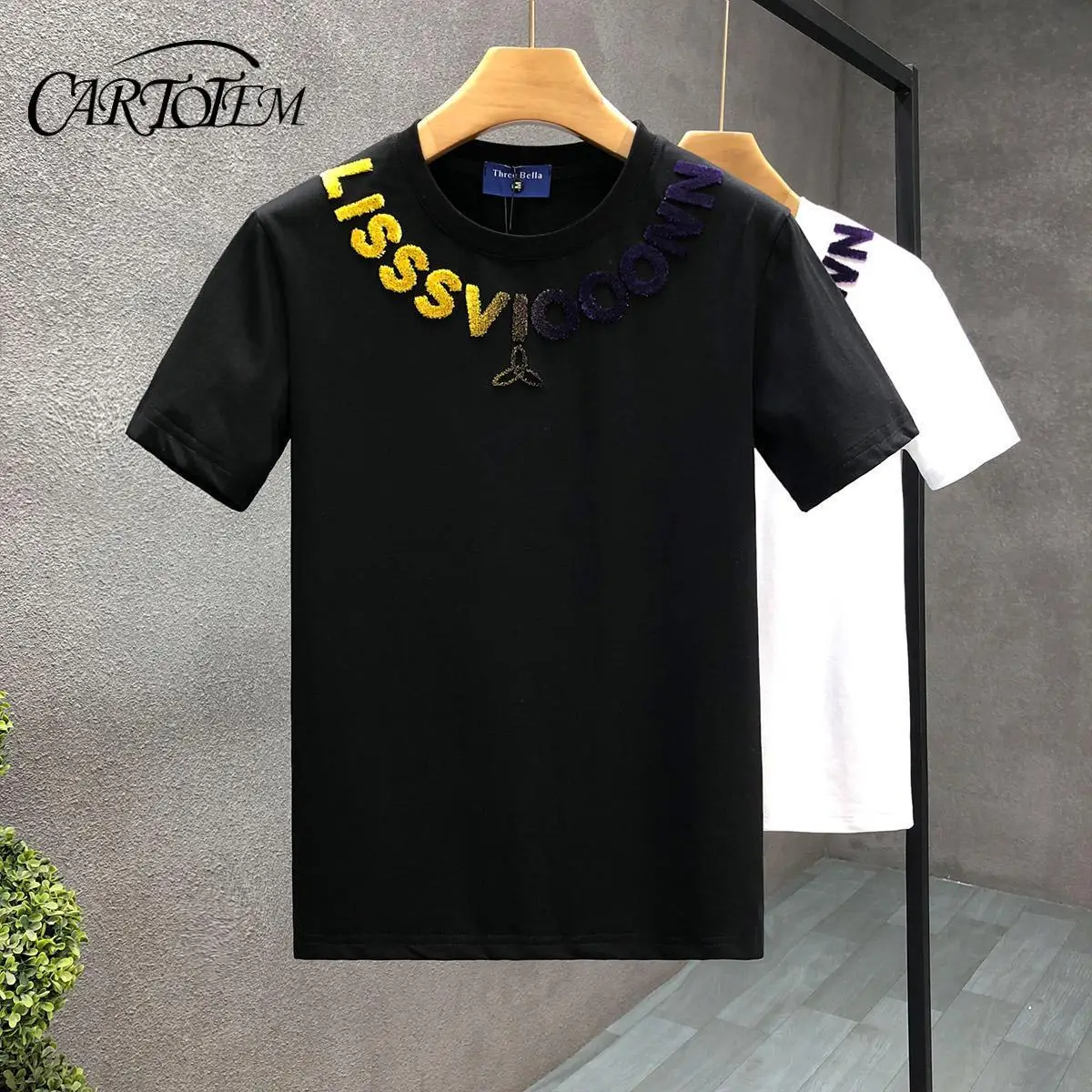 

Популярные буквы, красивая футболка с короткими рукавами, мужская модная брендовая футболка с круглым вырезом, новая мужская повседневная футболка