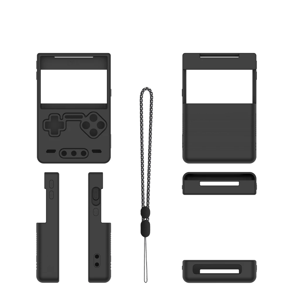 Durable Silicone Protective Case for Trimui Brick Gaming Console Drop Protection Simple Solid Color Design Gaming Accessory