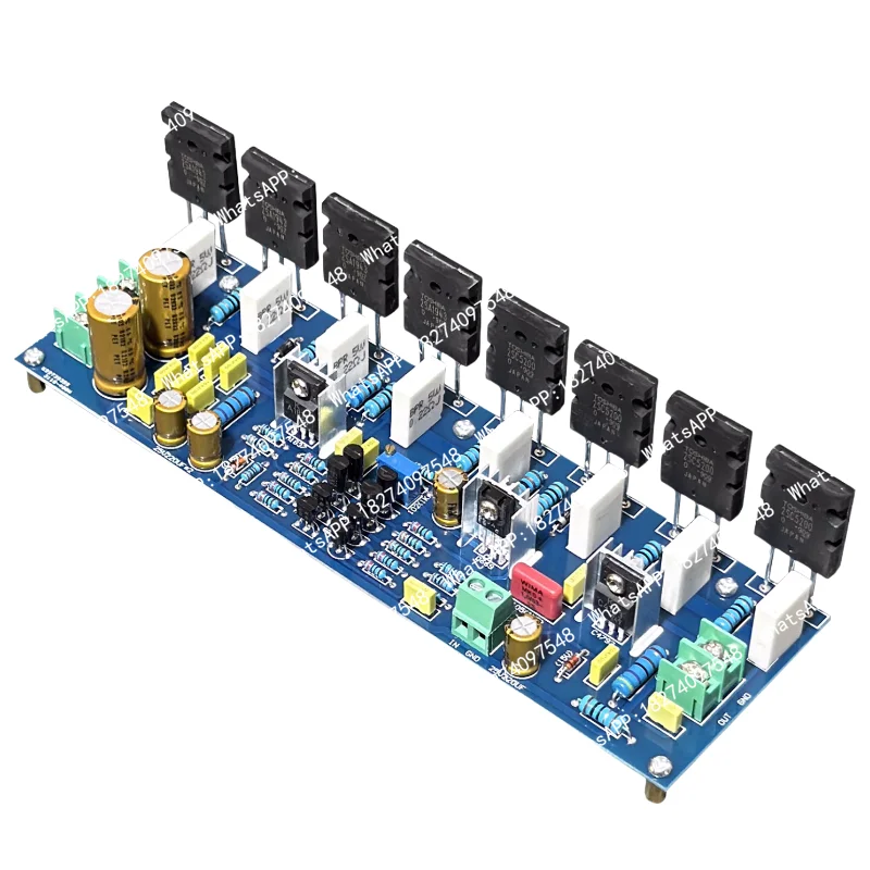 1Pcs mono 400W high-power pair tube 2SA1943 2SC5200 four-parallel power amplifier board