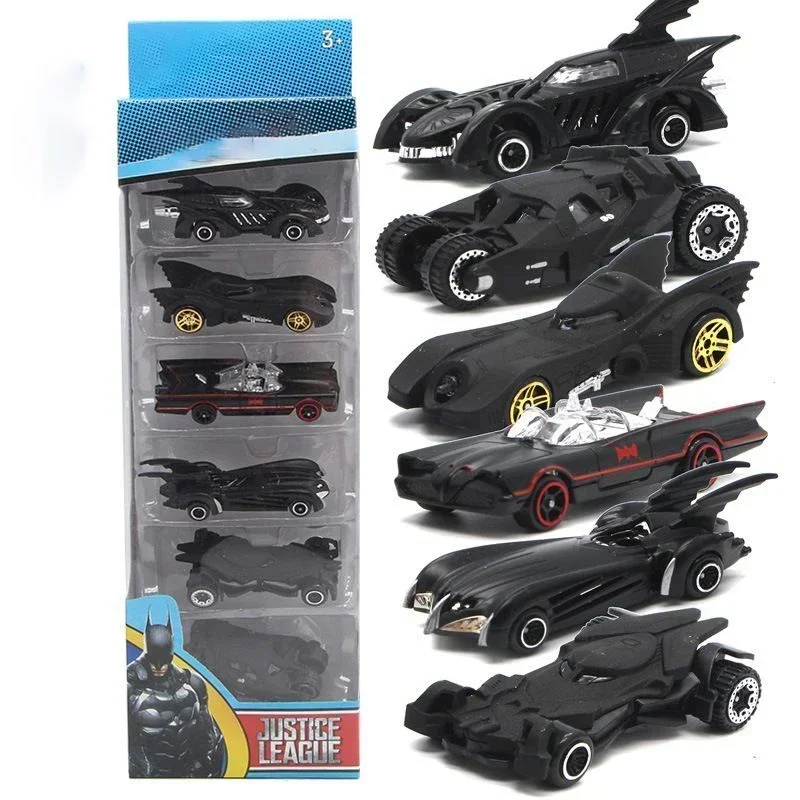 Modele samochodów ze stopu Batmobile 1:64 Batman 6 szt. Tumbler 6 generacji połączenie zabawki dla dzieci prezenty do domu wystrój samochodu pokoju