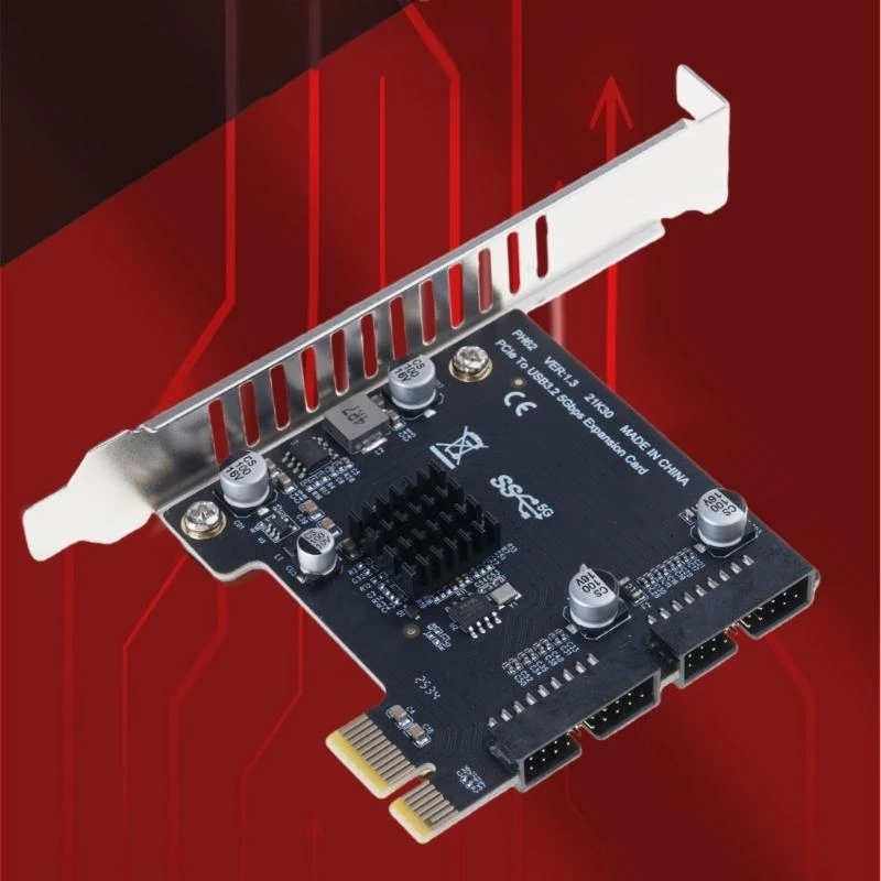 PCI-E USB 3.0 Expansion Card Adapter 2 Port USB3.0 Hub Internal 19/20 Pin Header PCIE PCI for Express to USB3.0 best sale