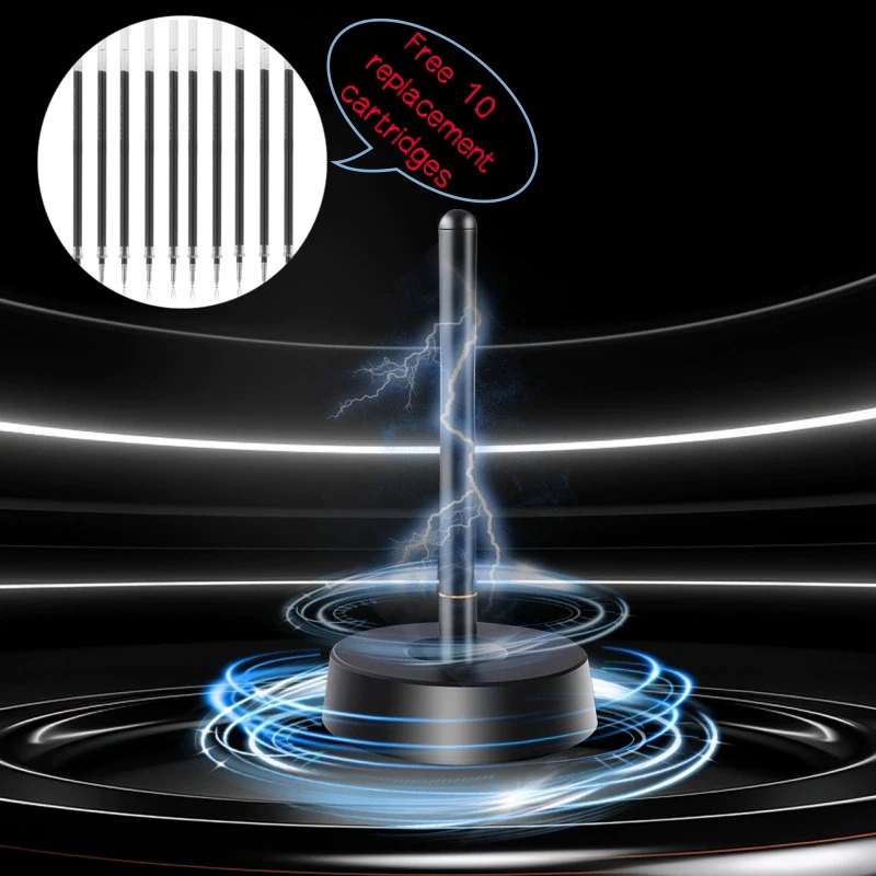 

Creative Blue/Black Magnetic Levitation Aluminum Alloy Self Supporting Signature Pen Daily Convenient Office Ballpoint Pen Gift