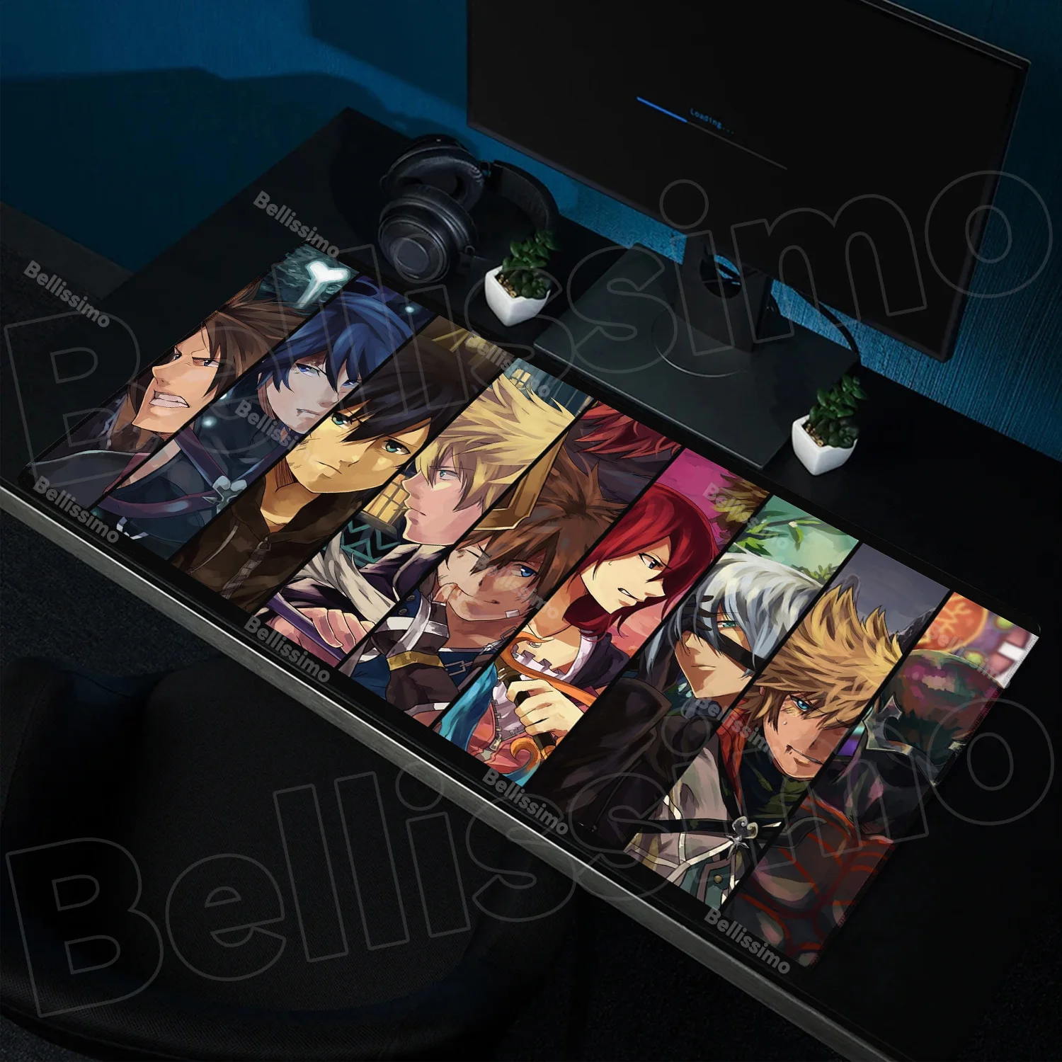

Games Kingdom Hearts Mousepad HD Printing Computer Gamers Locking Edge Non-slip Rubber Mouse Pad Keyboard PC Accessory Desk Pad