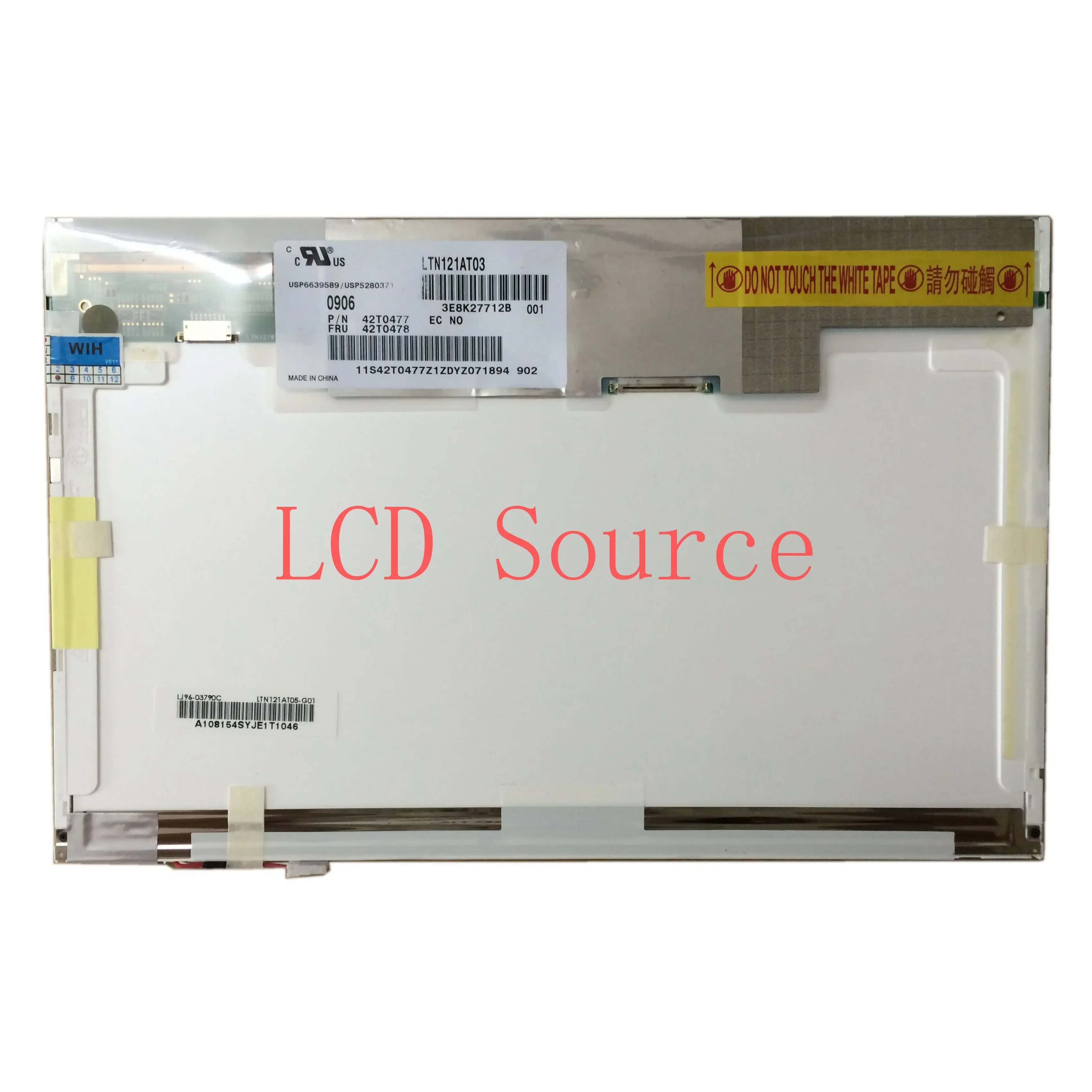 LTN121AT03 fit LTN121AT02 LTN121AT05 LTN121W1-L03 N121I3-L01 B121EW03 V.6 V.7 20PIN XJ 12.2inch Laptop LCD Screen