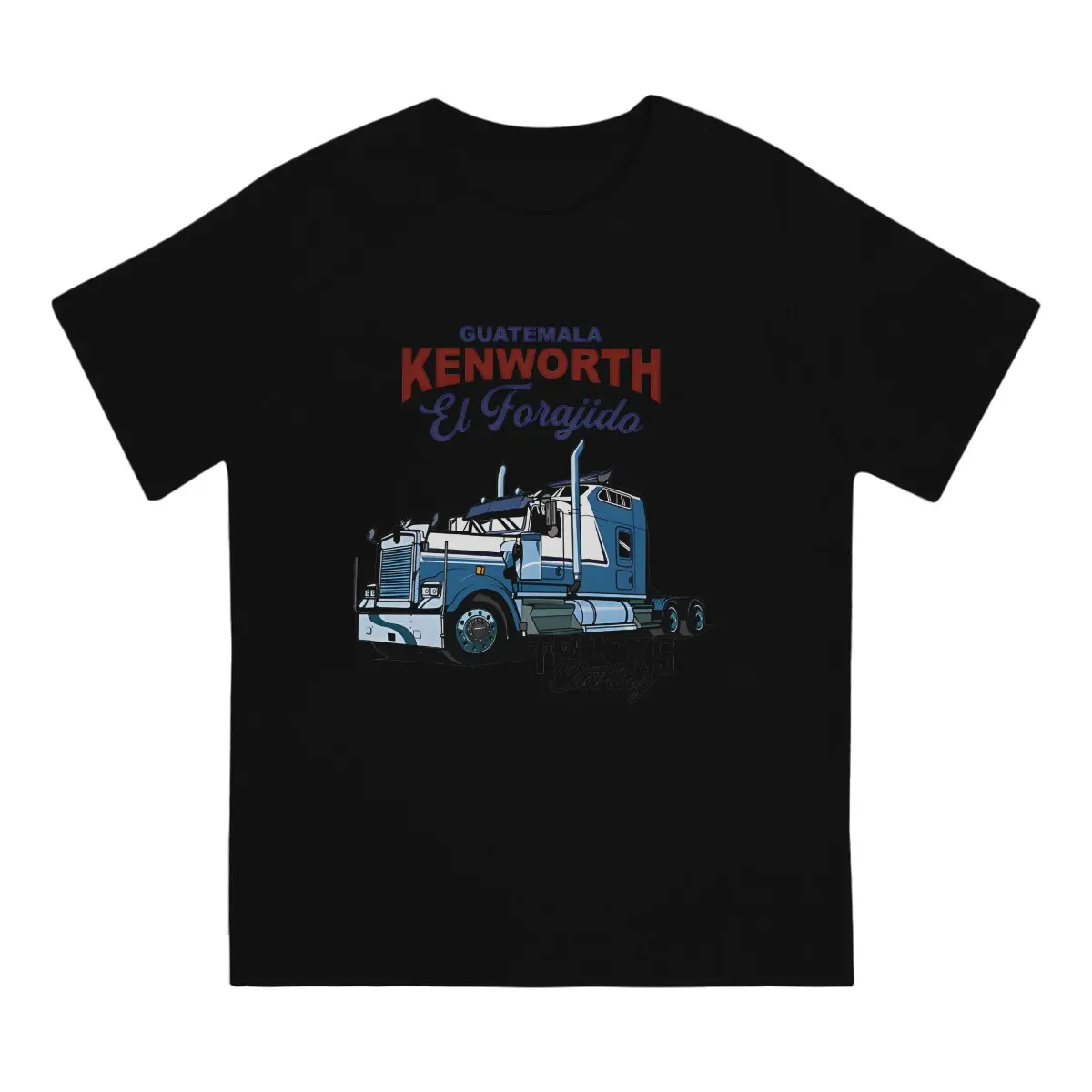 KW T-Shirt Men K-Kenworth Fun Pure Cotton Tee Shirt O Neck Short Sleeve T Shirts Gift Idea Clothes