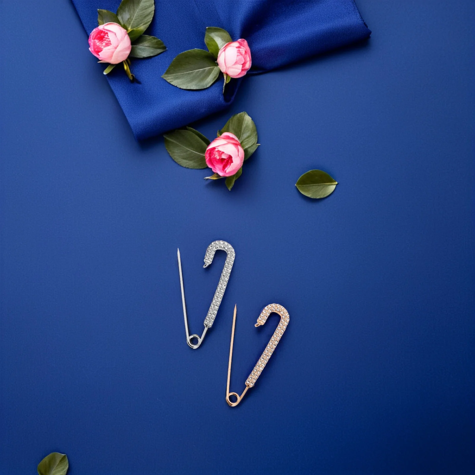 

12pcs Waist Tightener Clips For Women Adjustable Pants Skirt Solution Antigap Design Portable Brooch Safety Pins