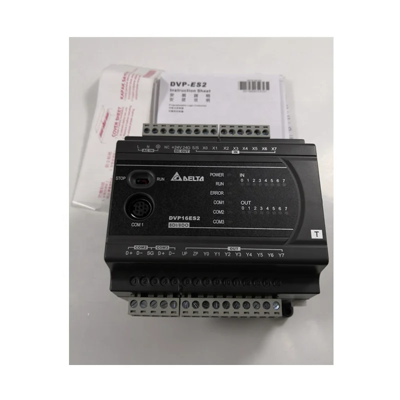 New  PLC DVP32ES200T 16DI/16DO NPN/24Vdc/0.5A Digital Amplifier Module Plc Programming Controller  DVP