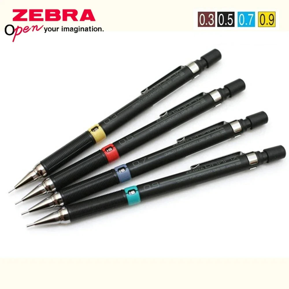 

Японский механический карандаш ZEBRA 0,3/0,5/0,7/0,9 мм, рисунок DM5-300, не легко сломать, школьные канцелярские принадлежности с низким центром тяжести