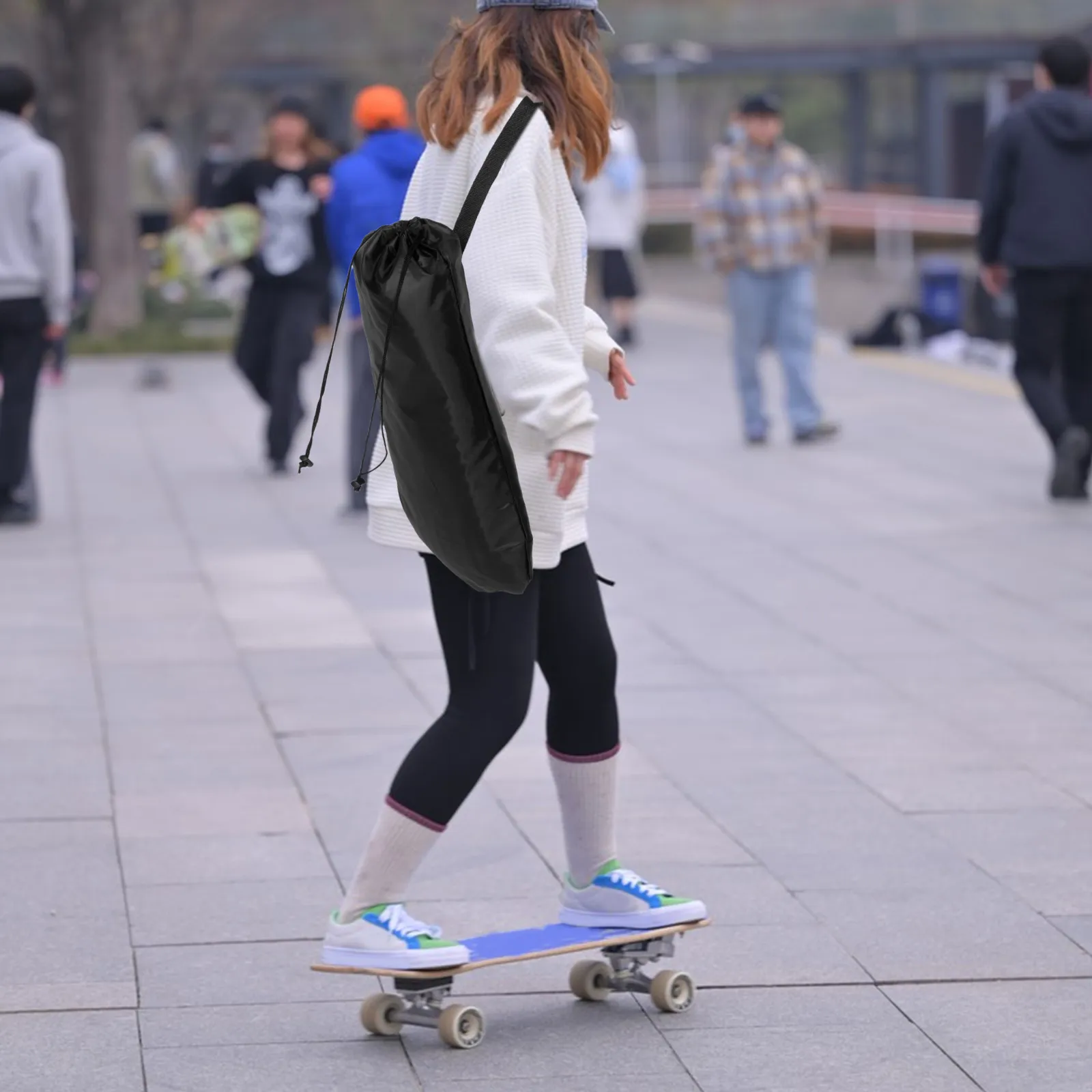 

Waterproof Thickened Surfboard Storage Bag Skateboard Carrying Pouch Large Longboard Organizer Portable Travel Sling Strap