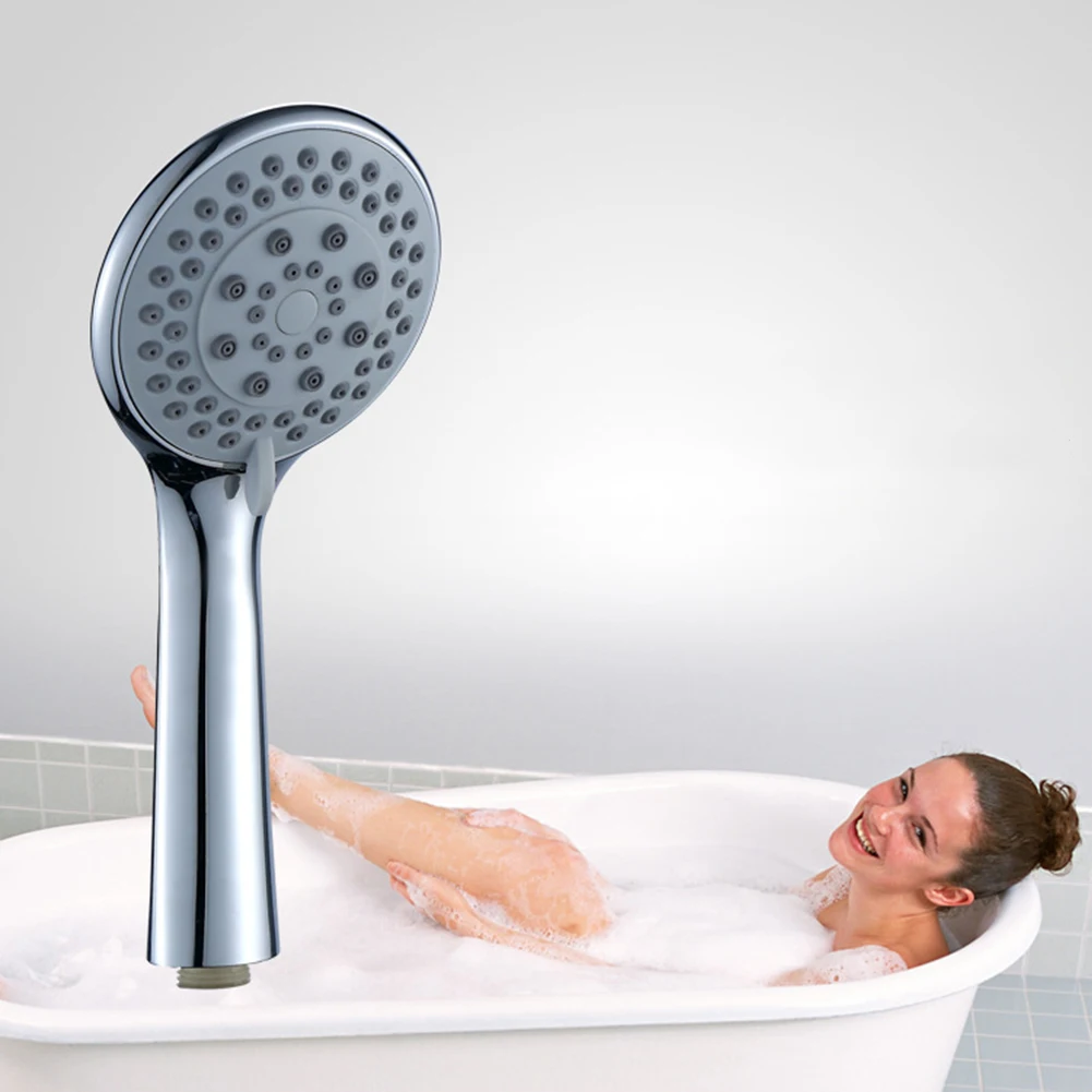 

5-Speed Adjustable Handheld Shower Head with 2.5m Stainless Steel Hose for Bathroom Renovation, Easy Install, Silver