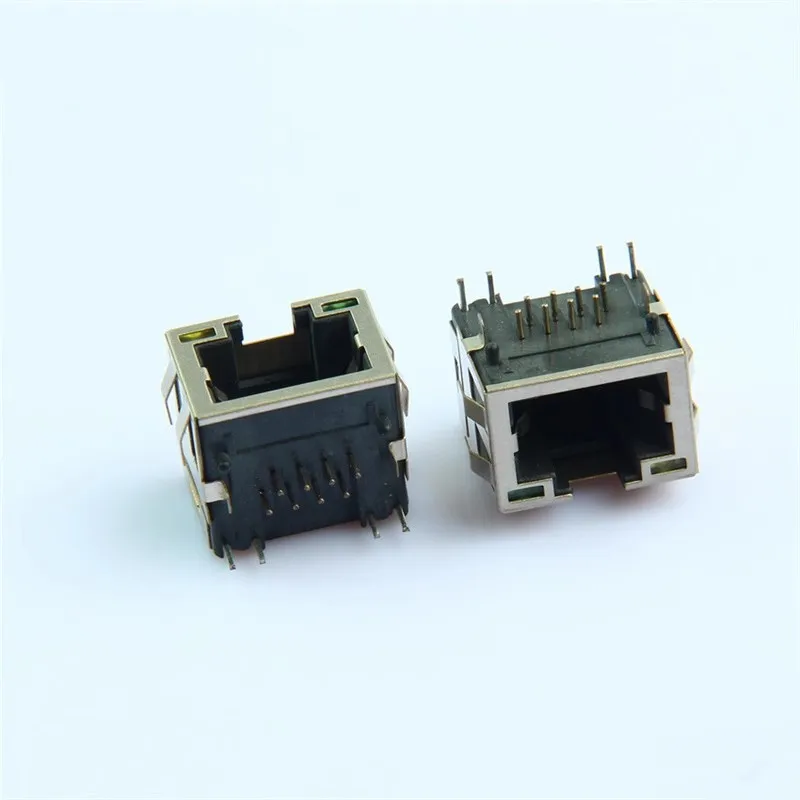 

50pcs RJ45 network port connector ultra-thin mini network cable interface 8P8C crystal head Ethernet socket