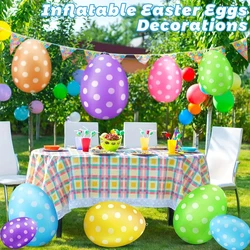 20 inch inflatable Easter egg decoration - the key to joyful festivals, colorful Easter egg decorations for courtyards, lawns, g