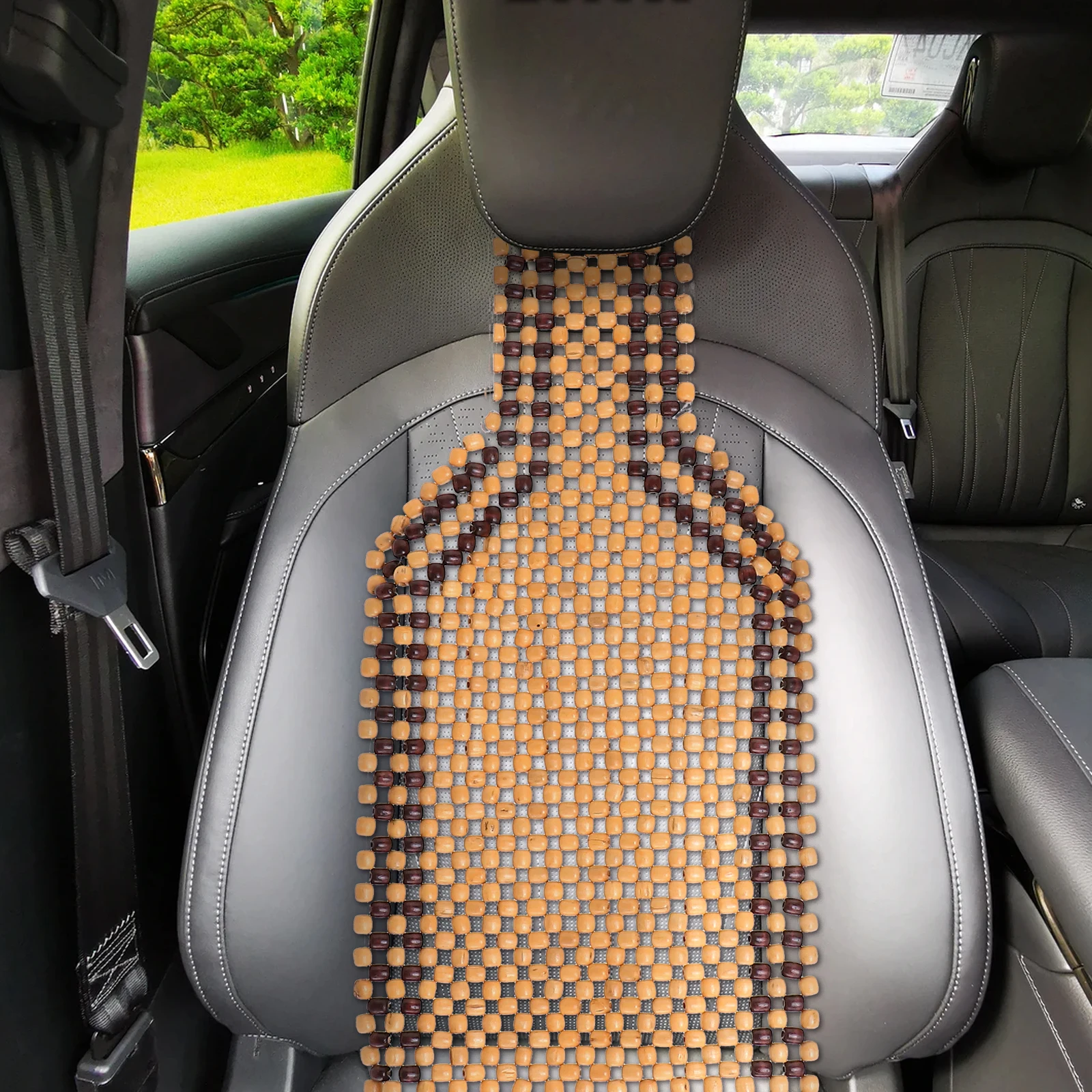 

1PCS Car Seat Cushion Wooden Beaded Pad Universal Cool Massage Air Circulation Easy Install Car Supplies