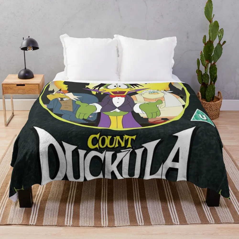 Count Duckula Throw Blanket