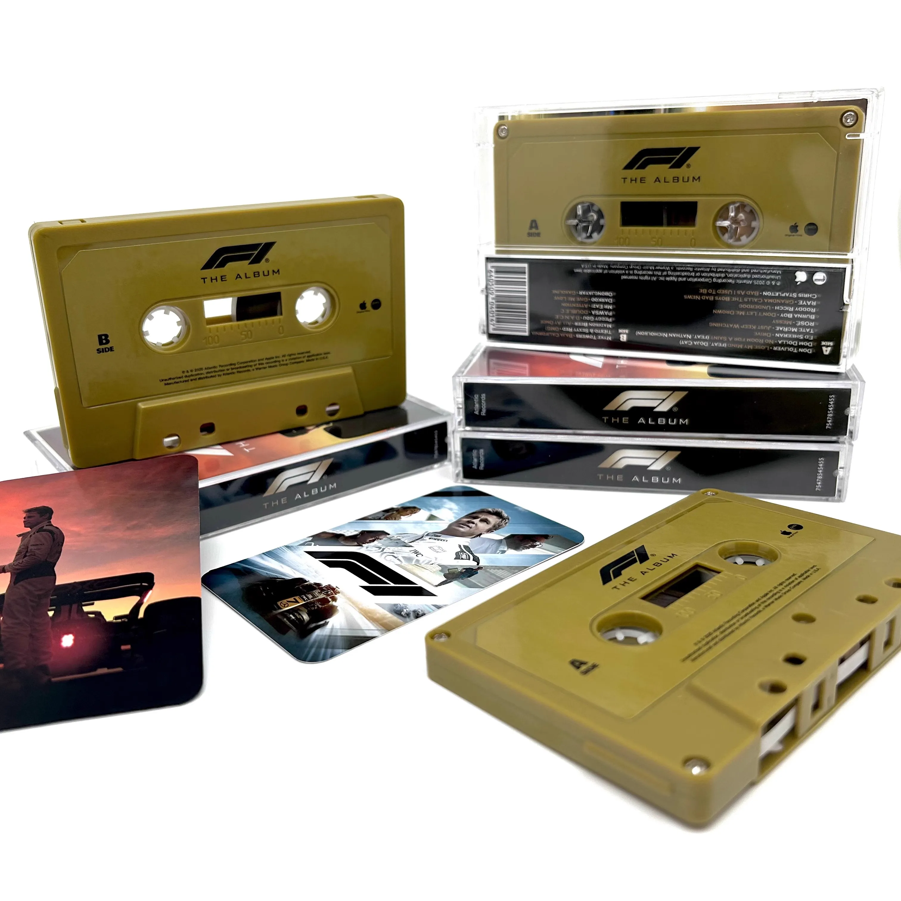 Film Brad Pitt Hans Zimmer Music Tape F1 Apex ‎   OST Album Lose My Mind Kassetten Cosplay Recorder Auto Walkman Soundtracks Box