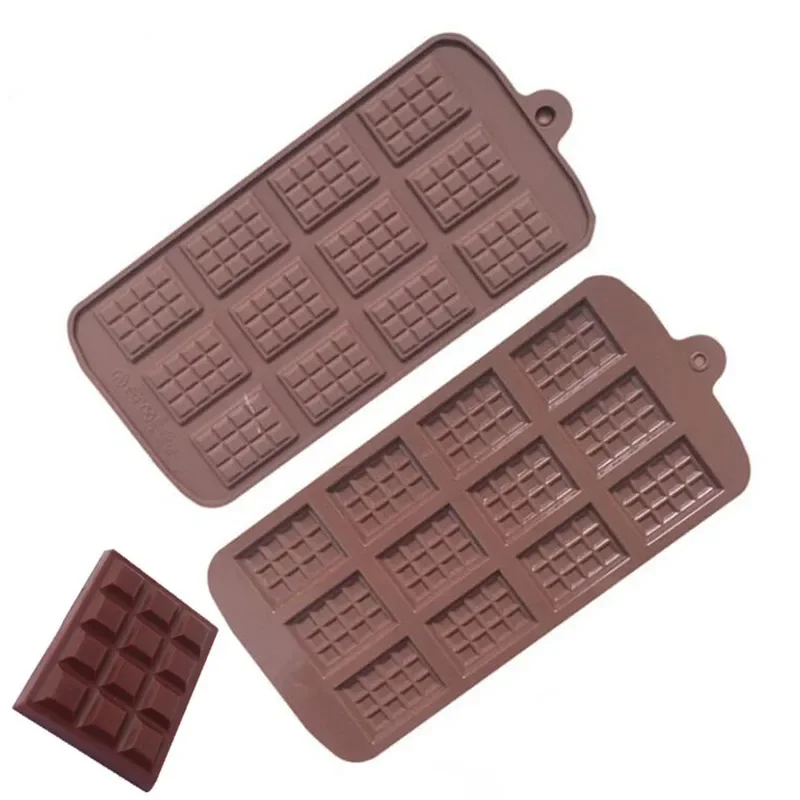 แม่พิมพ์ซิลิโคน 12 แม่พิมพ์ช็อกโกแลตFondant Patisserie Candy Barแม่พิมพ์เค้กโหมดตกแต่งCandy Sugarcraftอุปกรณ์เบเกอรี่