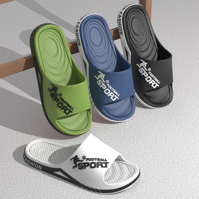Fashion Men's Sandals Summer EVA Comfortable Anti-Slip Soft Soles House Slippers for Indoor Outdoor Wear Breathable Shower Slide image 2