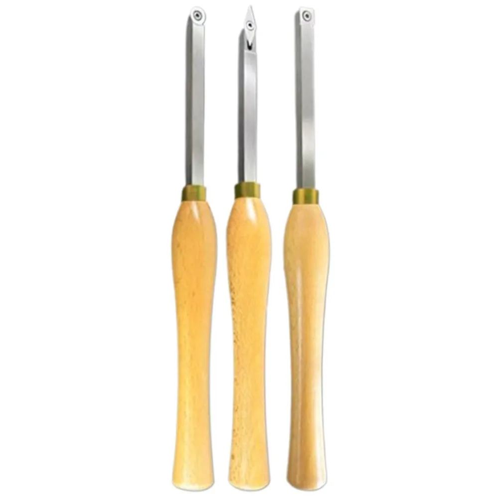

Hard Alloy Pointed Tip Wood Lathe Tool Set Wood Bending Ergonomic Handle Swan Neck Hollow Tool Multiple Sharp Edges Rotating