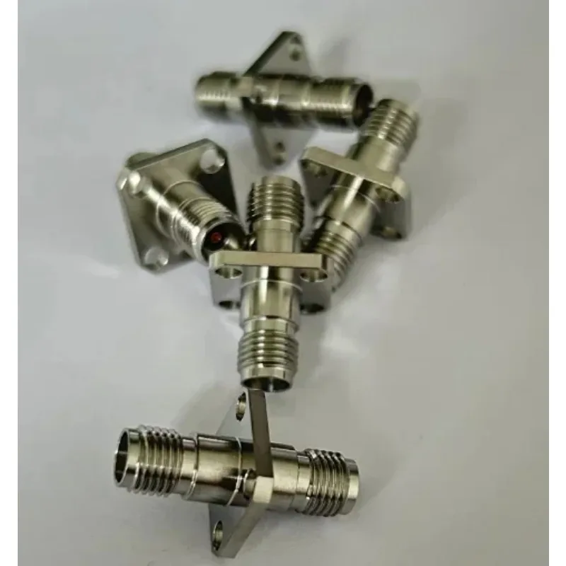 2.92-KFK, millimeter wave adapter, 40G, stainless steel, 2.92mm four hole flange
