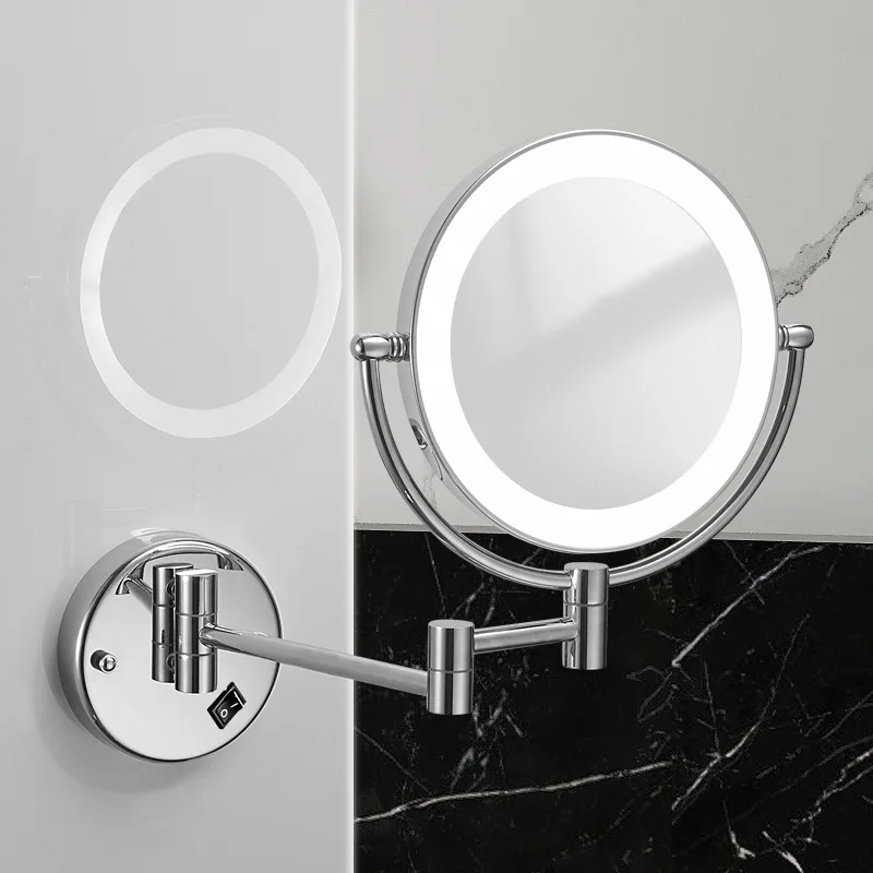 

Round Full Height Bathroom Decorative Mirror Wall Shower Shaving Makeup Decorative Mirror Golden Specchio Home Styling YX50DM