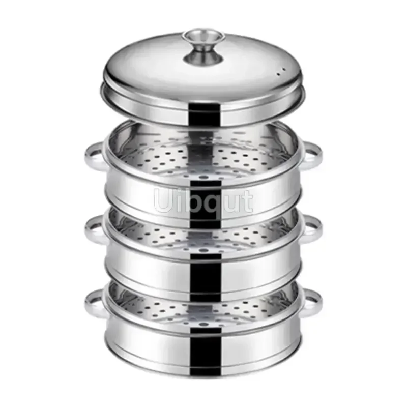 Stainless Steel Pot Steamer Rice Cooker Food Steaming Grid with Double Ear Drain Basket Kitchen Cooking bamboo steamer cooker