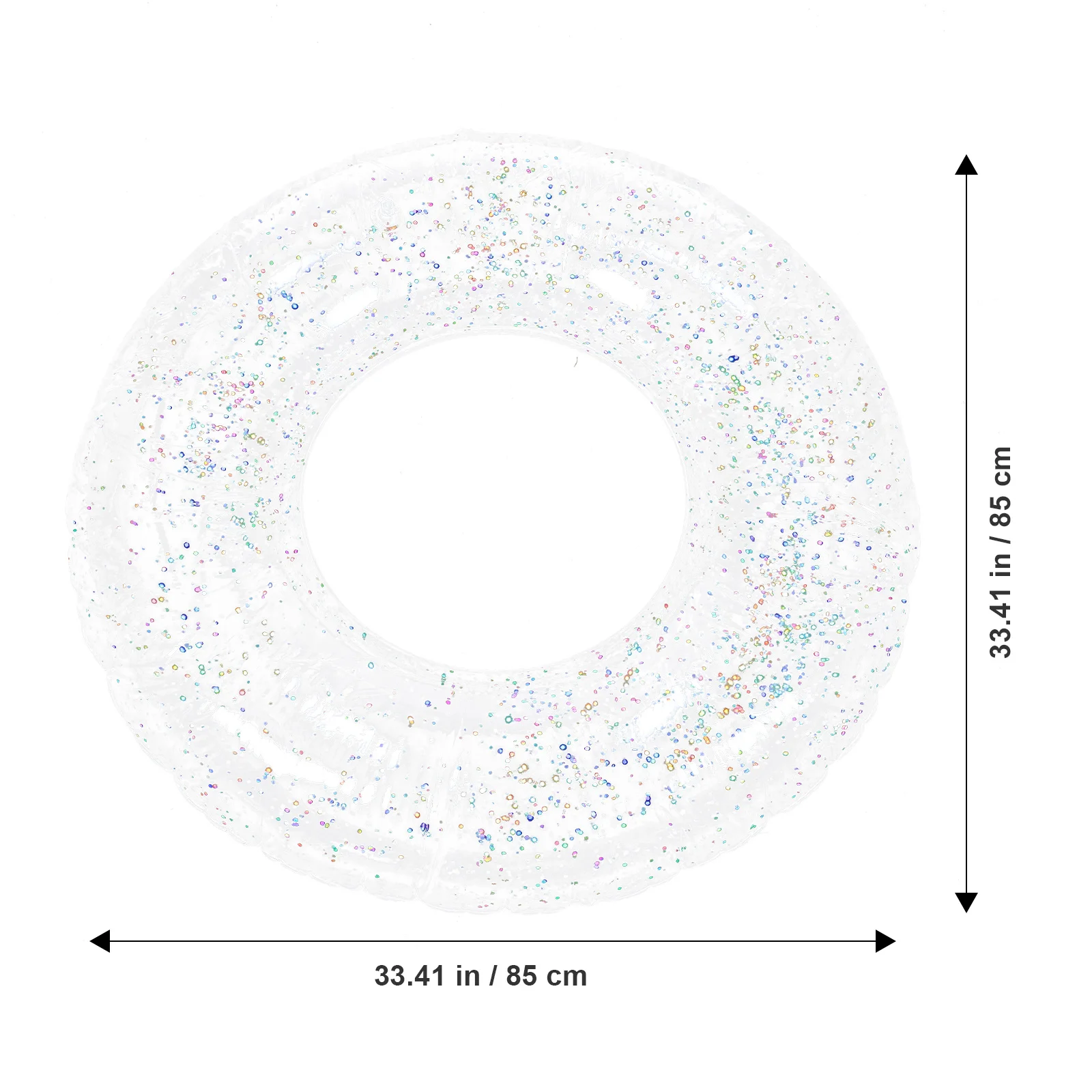 

Inflatable Swim Ring Glitter Swim Ring Portable Swimming Ring Beach Glitter Swim Ring Pool Float Ring