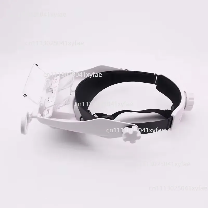 Hands Free Head Mounted Magnifier with LED Light and Adjustable Magnification Levels for Reading and Repairs