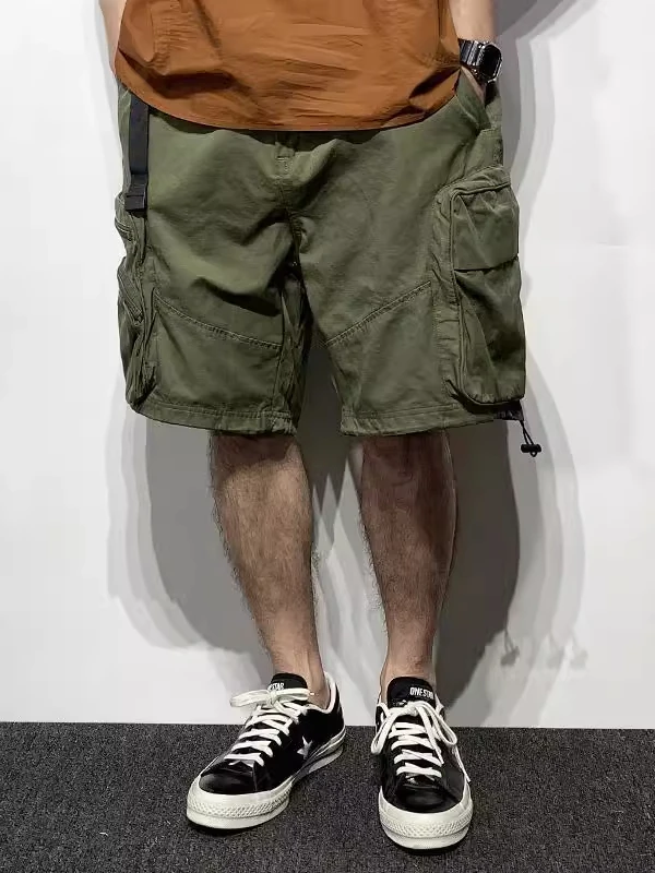 حجم كبير 300 Pou ملابس العمل الأمريكية الرجعية orts الرجال الصيف نظام الجبل وظيفية متعددة ket عادية خمسة أرباع P...