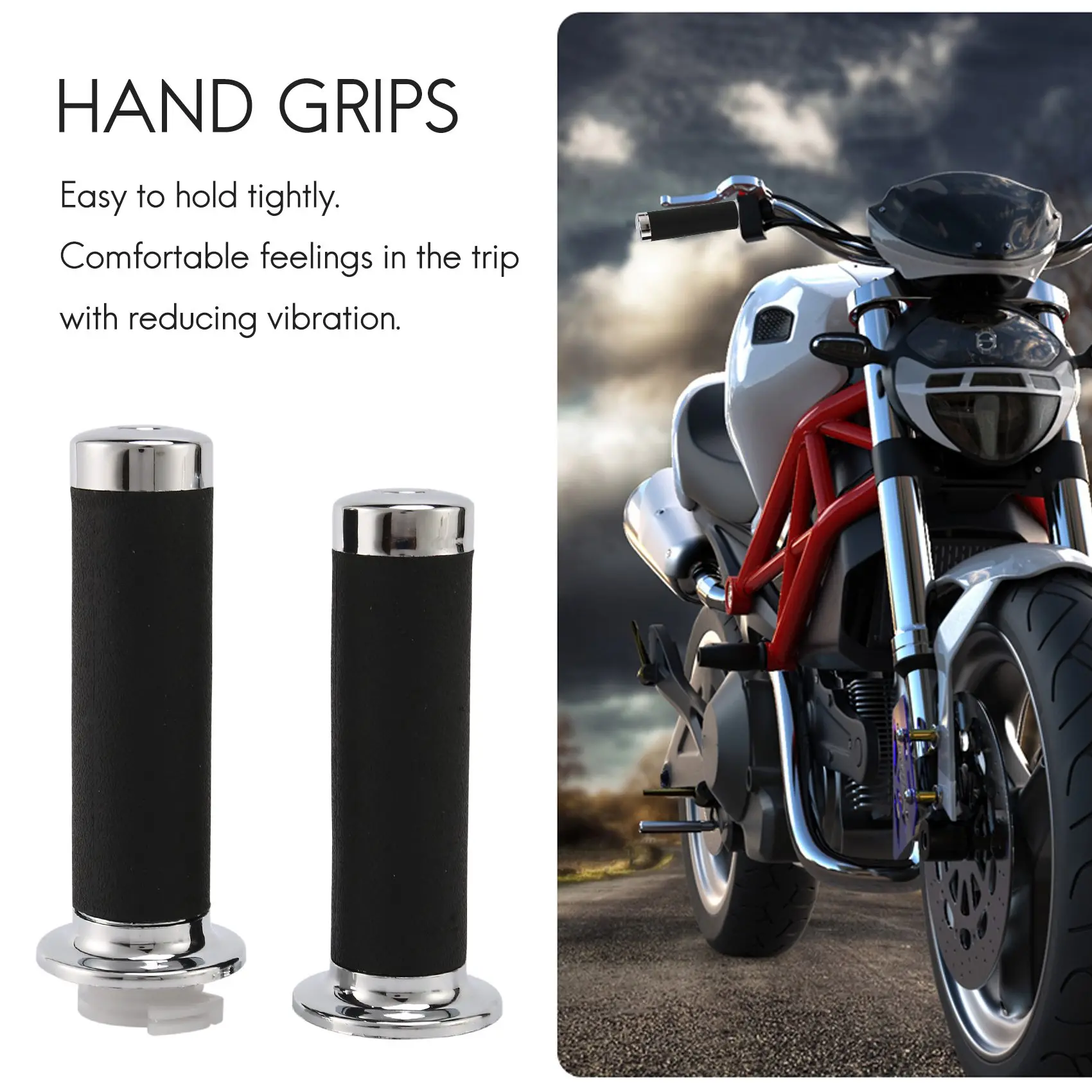 Classic-Motorcycle 1 Inch Hand Grip 25Mm For Honda Shadow VT/XVS 400/600/750/1100/1300 Magna