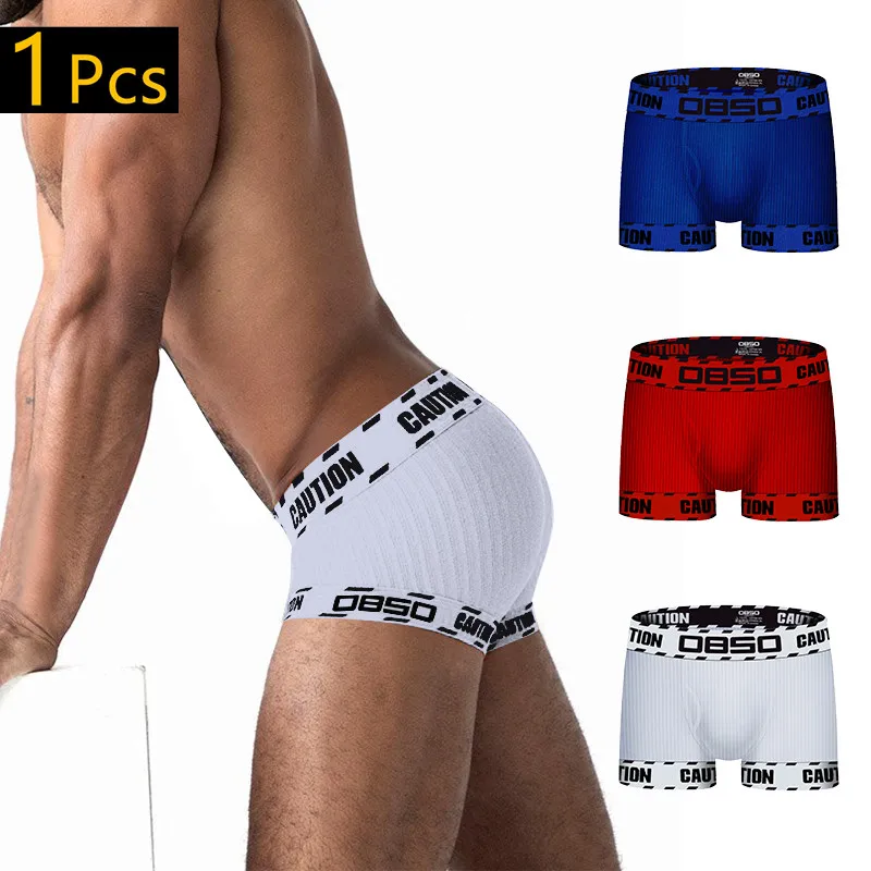 0850 Men\'s Sports Boxer Sexy Low Waist Fit Hip Pants Pure Cotton Pit Cloth Trendy Lift Jacquard Belt Sexy Fashion Boy Underwear