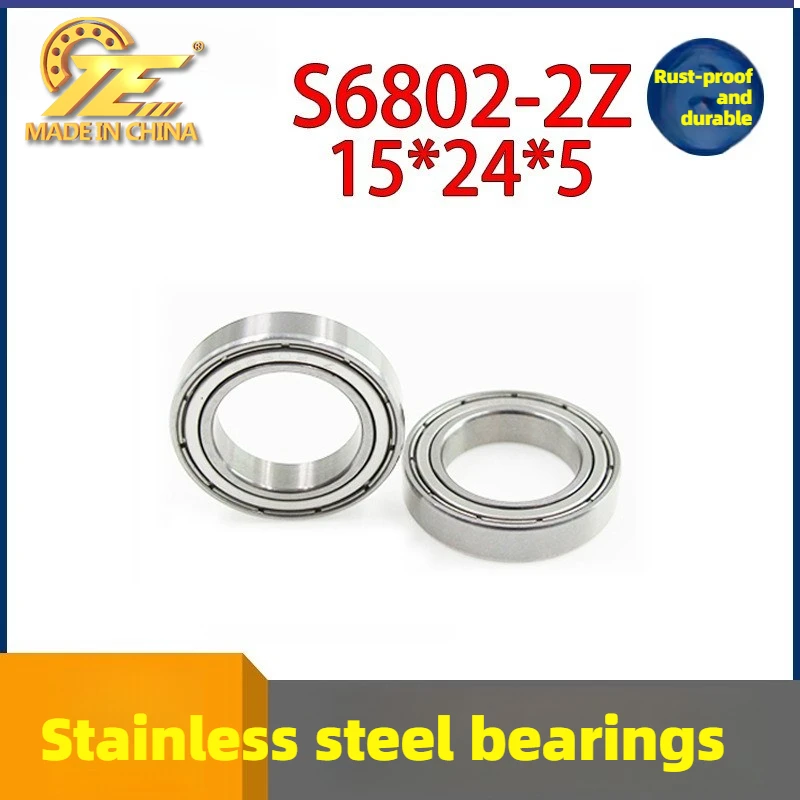 Outer 24 thick 5 inner 15mm beverage and food machinery bearing 6802ZZ coffee stirring motor bearing