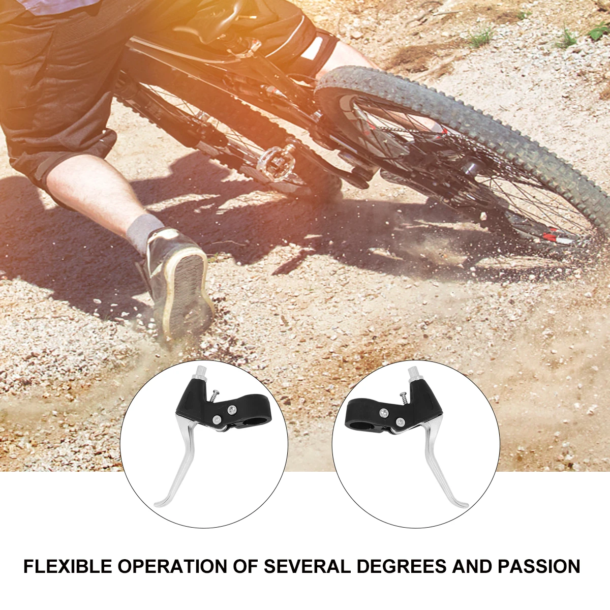

4pcs 2 Pairs Bike Brake Lever Cycling for Parts Child Durable Lightweight Easy to Use Multi Functional Brake Handle