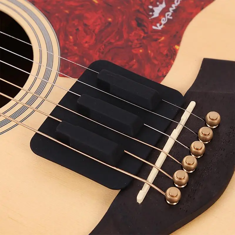 Guitar String Muffler Silicone Silencer Mat for Guitar Noise Reduction Guitar Practice Tool for Music Lovers Guitar Players