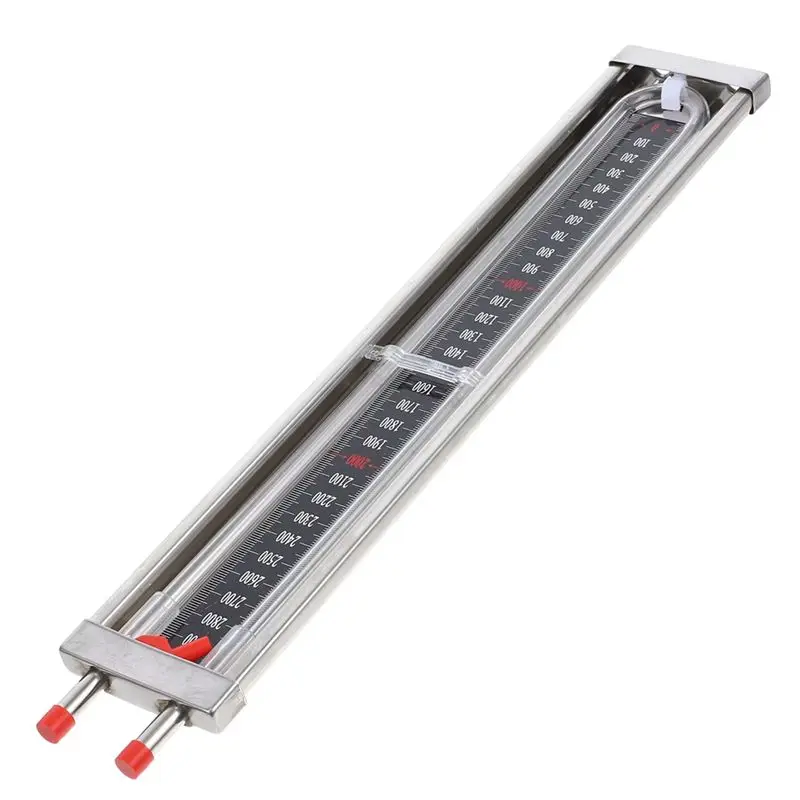 J1UL1N Home Use U-Shaped High Precision Stainless Steel Manometer For Natural Gas Pipeline