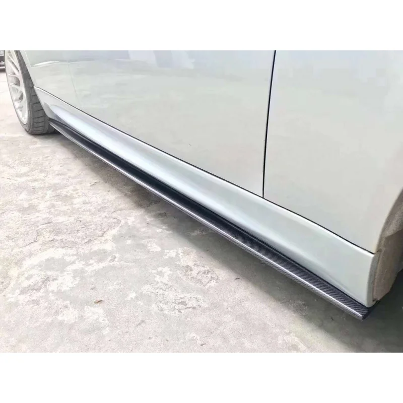 High Quality Ex Style Carbon Fiber Aerodynamic Extended Side Skirts Exterior Trim Fits 3 Series E92 E93 M3 Coupe view 5