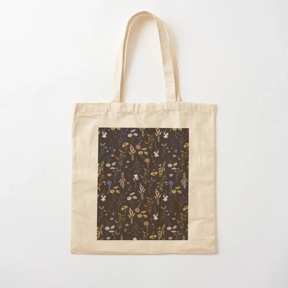 Wildflower Pattern Tote Bag Handbags women cute tote woman Shopper