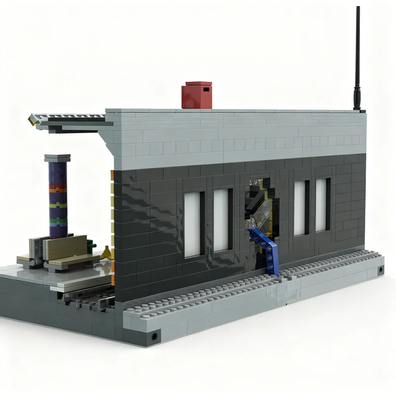 1228pcs MOC Heroes Marvelled Spider Manned Metro Break Custom Build Christmas Gifts Model Building Blocks Toys Architecture